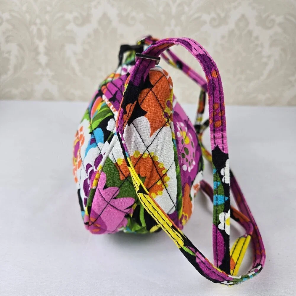 Vera Bradley Frannie Crossbody Bag In Va Va Blooms Pattern Adjustable Strap